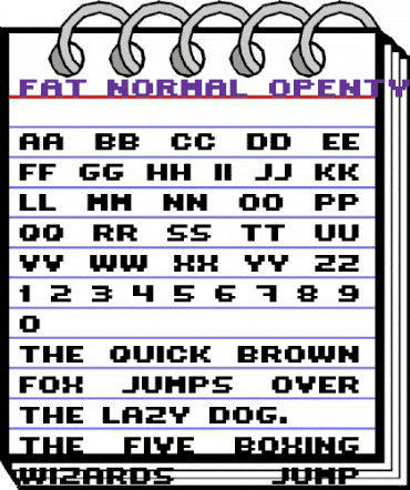 Fat Normal animated font preview