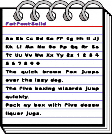 FatfontSolid Regular animated font preview