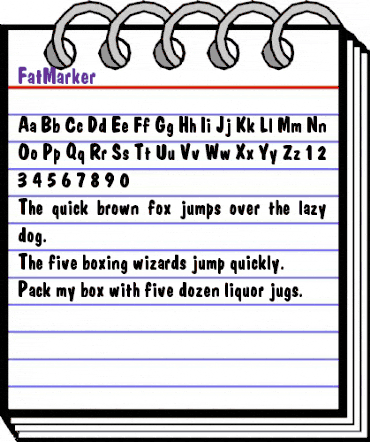 FatMarker Plain: animated font preview