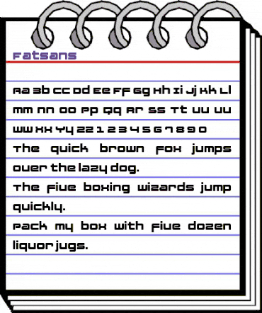 Fatsans Regular animated font preview