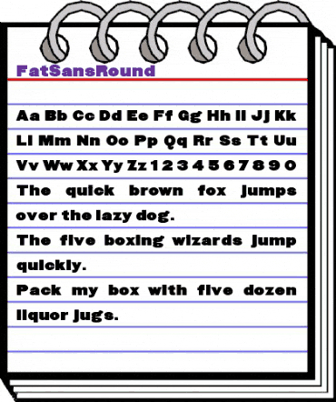 FatSansRound Regular animated font preview