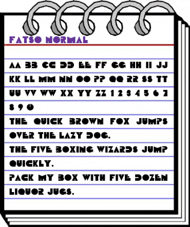 Fatso Normal animated font preview