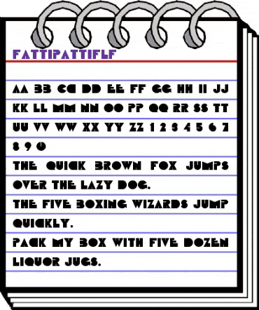 FattiPattiFLF Regular animated font preview