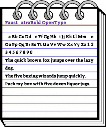FaustExtraBold Regular animated font preview FaustExtraBold Regular animated font preview