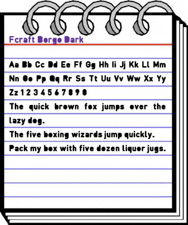 Fcraft Borgo Dark animated font preview Fcraft Borgo Dark animated font preview