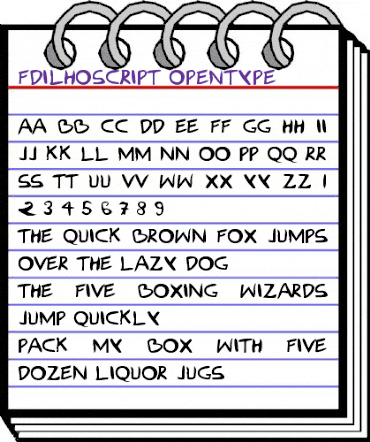 FD Ilhoscript Regular animated font preview FD Ilhoscript Regular animated font preview