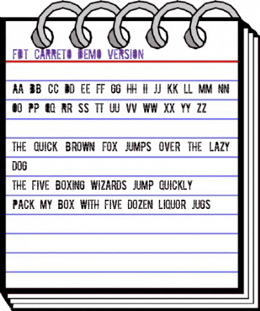 FDT_CARRETO_DEMO_VERSION Regular animated font preview FDT_CARRETO_DEMO_VERSION Regular animated font preview