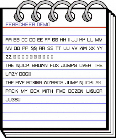 Fearcheer Demo Regular animated font preview