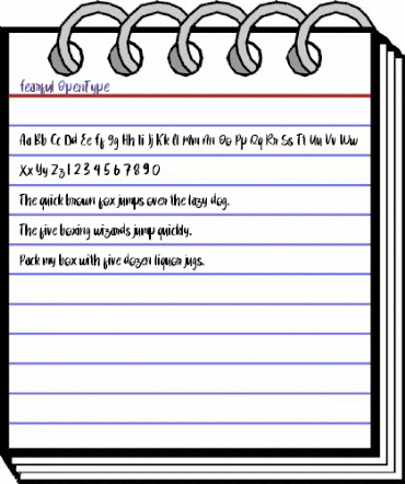 Fearful Regular animated font preview Fearful Regular animated font preview