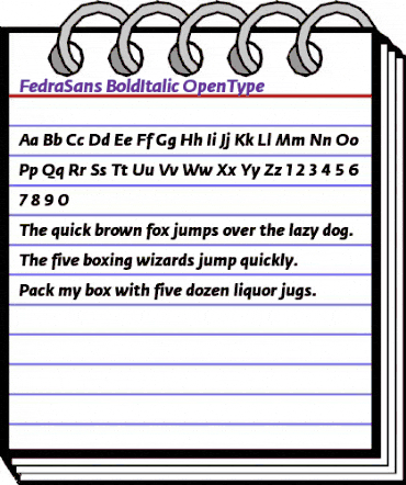 Fedra Sans Bold Italic animated font preview Fedra Sans Bold Italic animated font preview