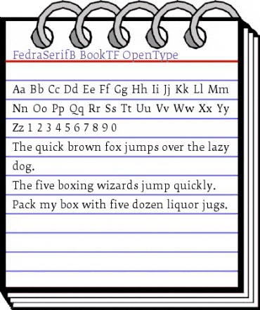 FedraSerifB BookTF animated font preview FedraSerifB BookTF animated font preview