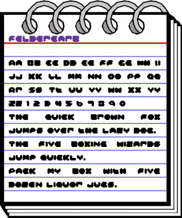 Feldercarb Regular animated font preview Feldercarb Regular animated font preview