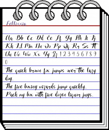 Fellissia Regular animated font preview Fellissia Regular animated font preview