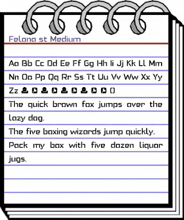 Felona st Med Regular animated font preview Felona st Med Regular animated font preview