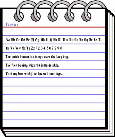 Fenwick Regular animated font preview Fenwick Regular animated font preview