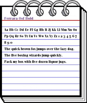 Ferrara-Osf Bold animated font preview Ferrara-Osf Bold animated font preview