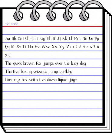 Fetance Regular animated font preview Fetance Regular animated font preview