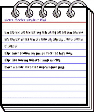 Fette Becker Fraktur Ini Regular animated font preview Fette Becker Fraktur Ini Regular animated font preview