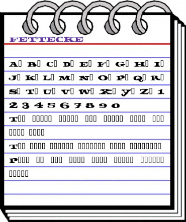 Fettecke Regular animated font preview Fettecke Regular animated font preview