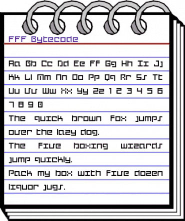 FFF Bytecode Regular animated font preview
