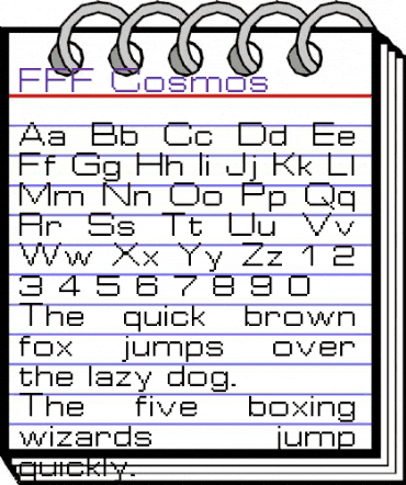 FFF Cosmos Regular animated font preview