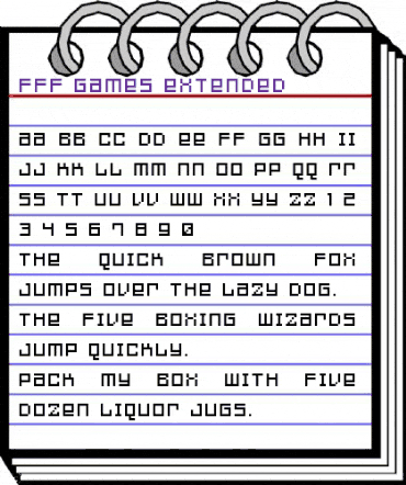 FFF Games Extended Regular animated font preview