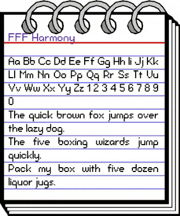 FFF Harmony Regular animated font preview