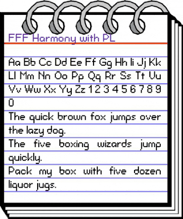 FFF Harmony with PL Regular animated font preview