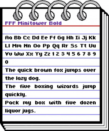 FFF Minitower Bold Regular animated font preview FFF Minitower Bold Regular animated font preview