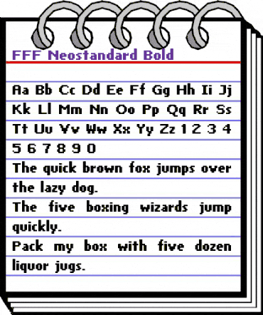 FFF Neostandard Bold Regular animated font preview