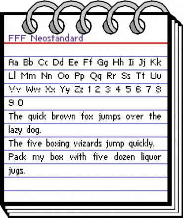 FFF Neostandard Regular animated font preview