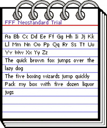 FFF Neostandard Trial Regular animated font preview