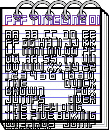 FFF Timeline 01 Regular animated font preview