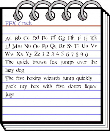 FFX Crack Normal animated font preview