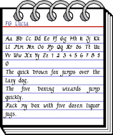 FG Lucia Regular animated font preview FG Lucia Regular animated font preview