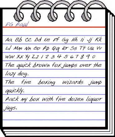 FG Paul Regular animated font preview FG Paul Regular animated font preview