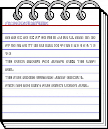 FGroove Regular animated font preview