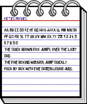 Fifties Movies Regular animated font preview Fifties Movies Regular animated font preview