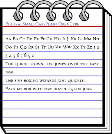 Figural Small Caps Plain animated font preview