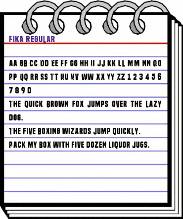 Fika Regular animated font preview