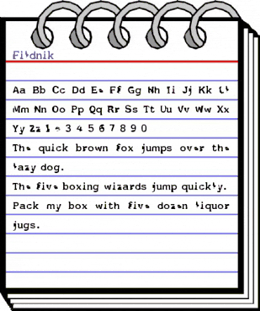 Fildnik Regular animated font preview