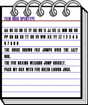 Film Noir Regular animated font preview Film Noir Regular animated font preview