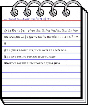 FilosofiaFractions Regular animated font preview FilosofiaFractions Regular animated font preview