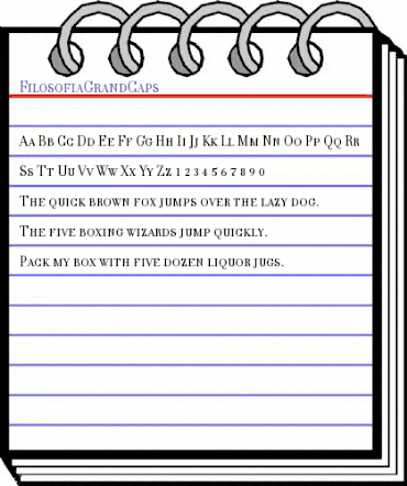 FilosofiaGrandCaps Roman animated font preview FilosofiaGrandCaps Roman animated font preview