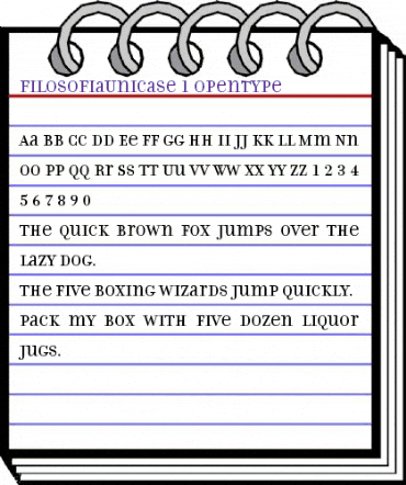 FilosofiaUnicase Roman animated font preview FilosofiaUnicase Roman animated font preview
