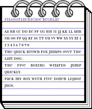 FilosofiaUnicase Regular animated font preview FilosofiaUnicase Regular animated font preview