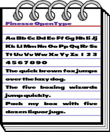 Finesse Regular animated font preview Finesse Regular animated font preview