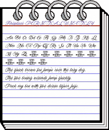 Fireplace PERSONAL USE ONLY Regular animated font preview Fireplace PERSONAL USE ONLY Regular animated font preview