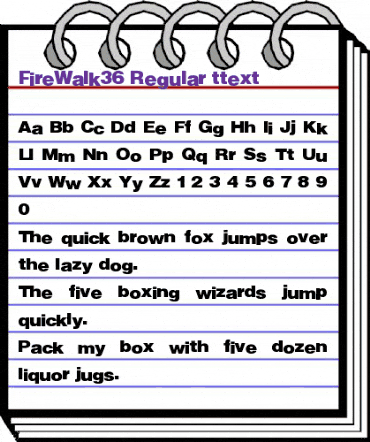 FireWalk36 Regular animated font preview FireWalk36 Regular animated font preview