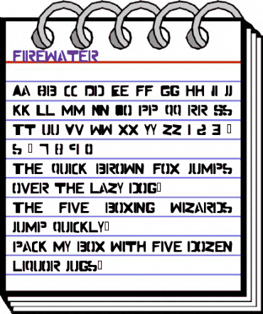 Firewater Regular animated font preview Firewater Regular animated font preview